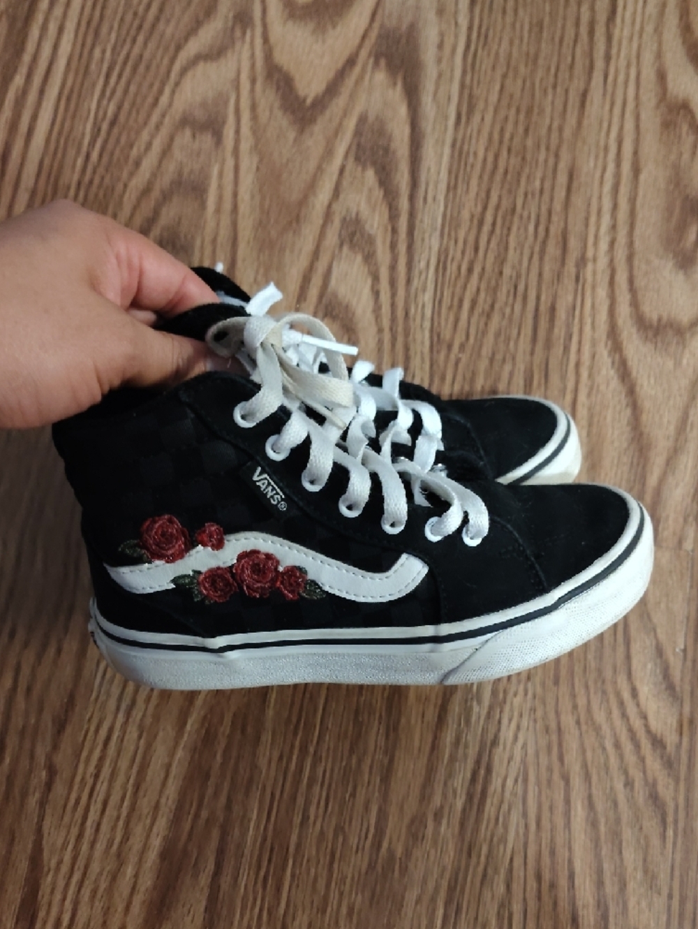 Vans Black and White High-Top Sneakers - Picture 2 of 4